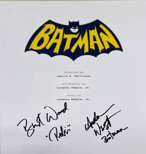 Autograph Signed Batman Script Cover: Category: Autograph CollectiblesAutograph By: Adam West, Burt WardUnframed Vertified and Excellent ConditionDetails are as shown in the photos Please kindly read our Terms before bidding