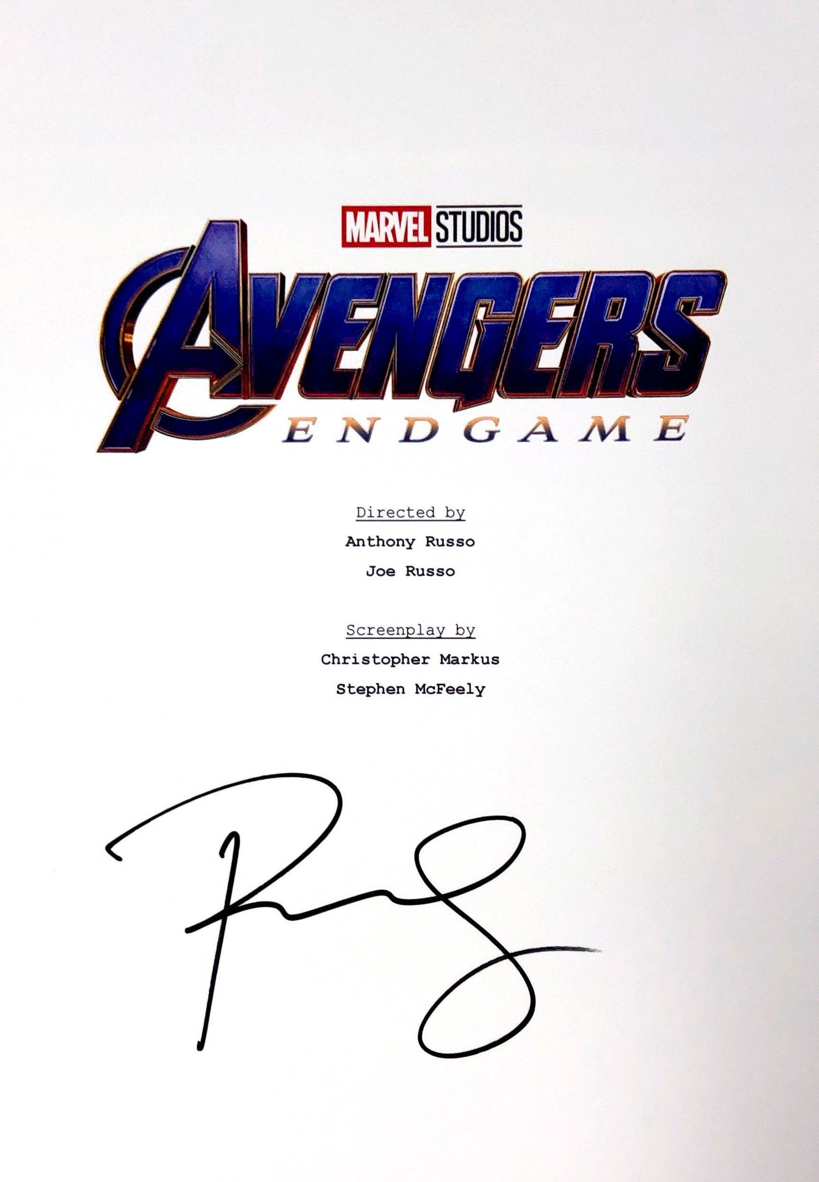 Robert Downey Jr Autograph Signed Avengers Endgame (1 of 1)