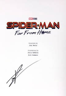 Tom Holland Autograph Signed Spiderman Script Cover: Size: Width 8 inches x Height 10 inchesAutograph Includes: Tom HollandUnframed Vertified and Excellent Condition Please kindly read our Terms and Conditions before bidding.