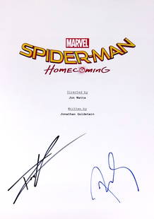 Tom Holland Autograph Signed Spiderman Script Cover: Size: Width 8 inches x Height 10 inchesAutograph Includes: Tom Holland, Robert Downey JrUnframed Vertified and Excellent Condition Please kindly read our Terms and Conditions before bidding.