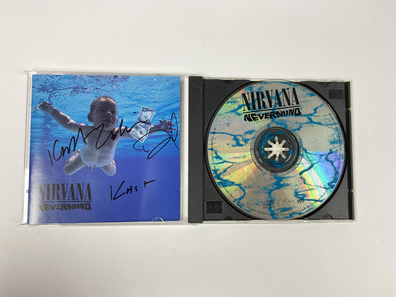 Autograph Signed Nirvana Nevermind CD: Category: Autograph CollectiblesAutograph Includes: Kurt Cobain, Dave Grohl, Krist NovoselicItem is in great condition with no damage, unframedIf image of documentation is not attached in the listing,
