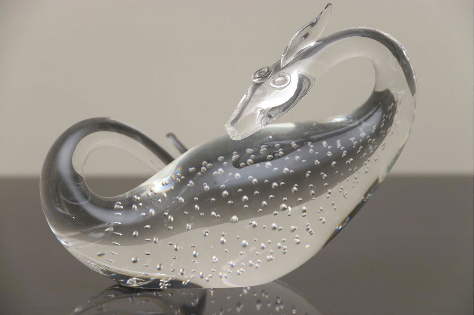 Steuben Clear Crystal Dragon Designed By Bernard Wolff (1 of 5)