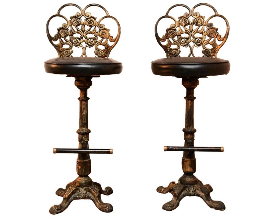 Calorator 1960's Cast Iron Bar Stools (1 of 8)