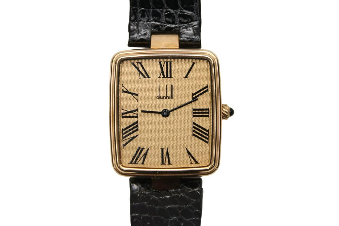 Alfred Dunhill - A Gentleman's Vermeil Wristwatch (1 of 6)