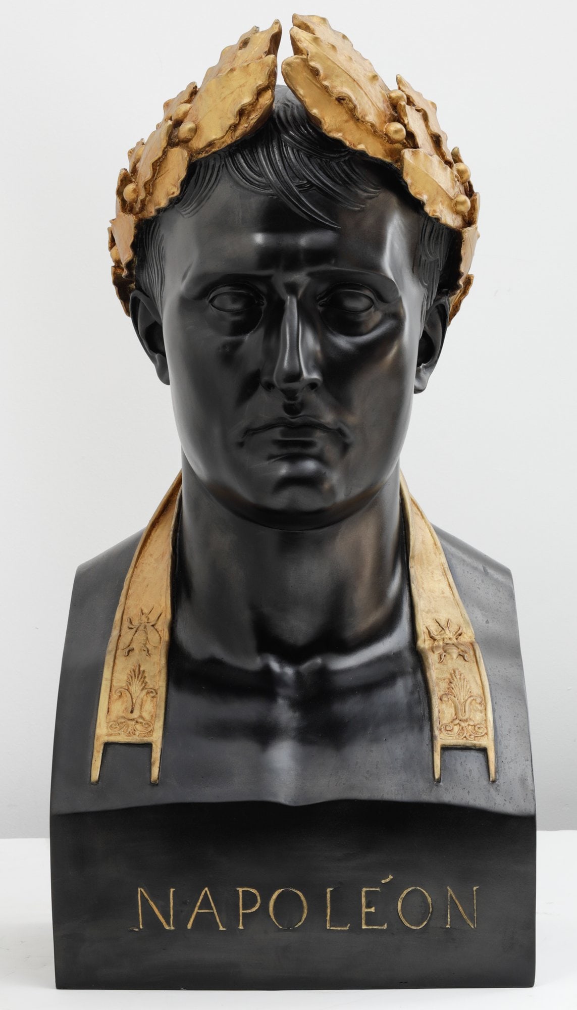 Napoleon As Caesar Bust Sculpture In Black & Gilt (1 of 8)