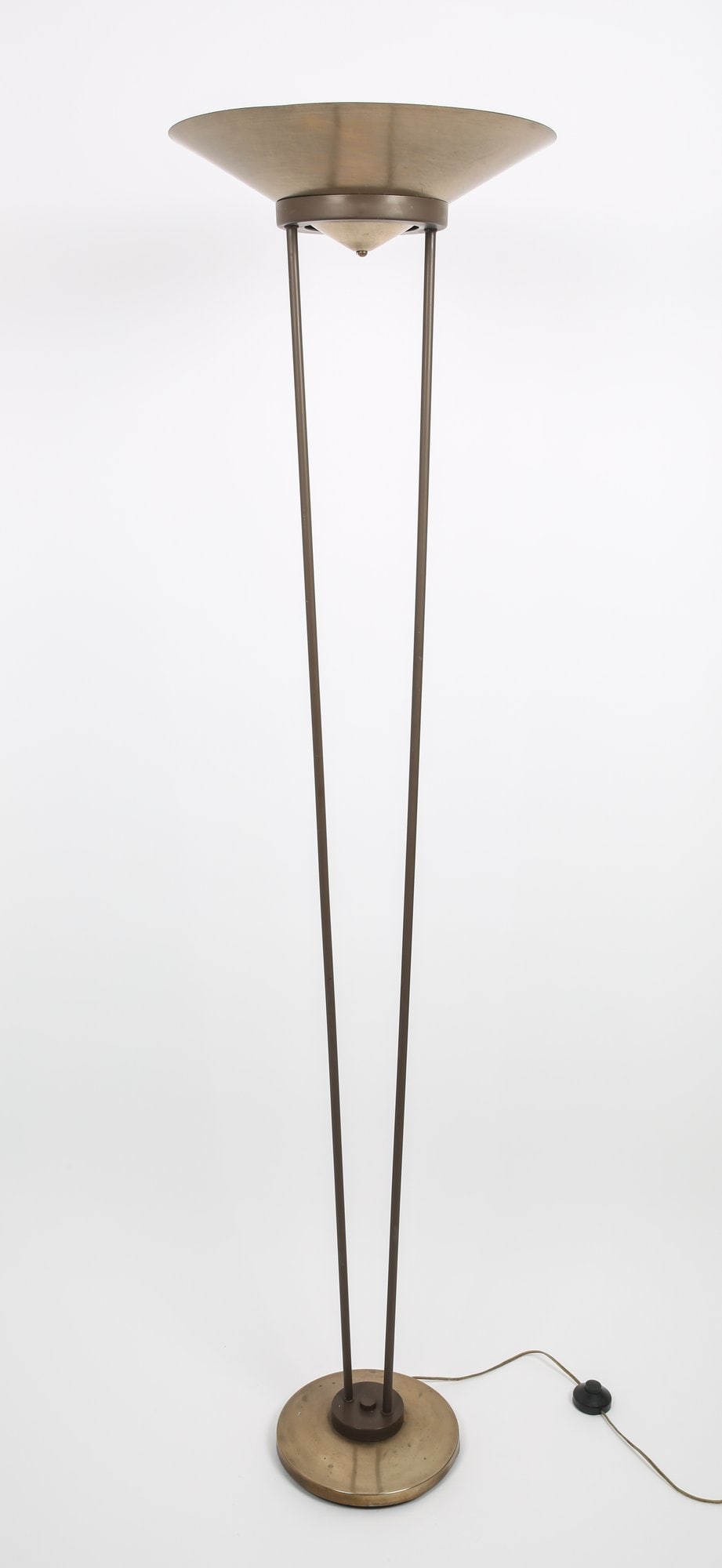 Post Modern Copper Torchiere Floor Lamp (1 of 6)