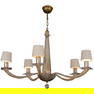 Five-Light Murano Glass Chandelier By Angelo Donghia