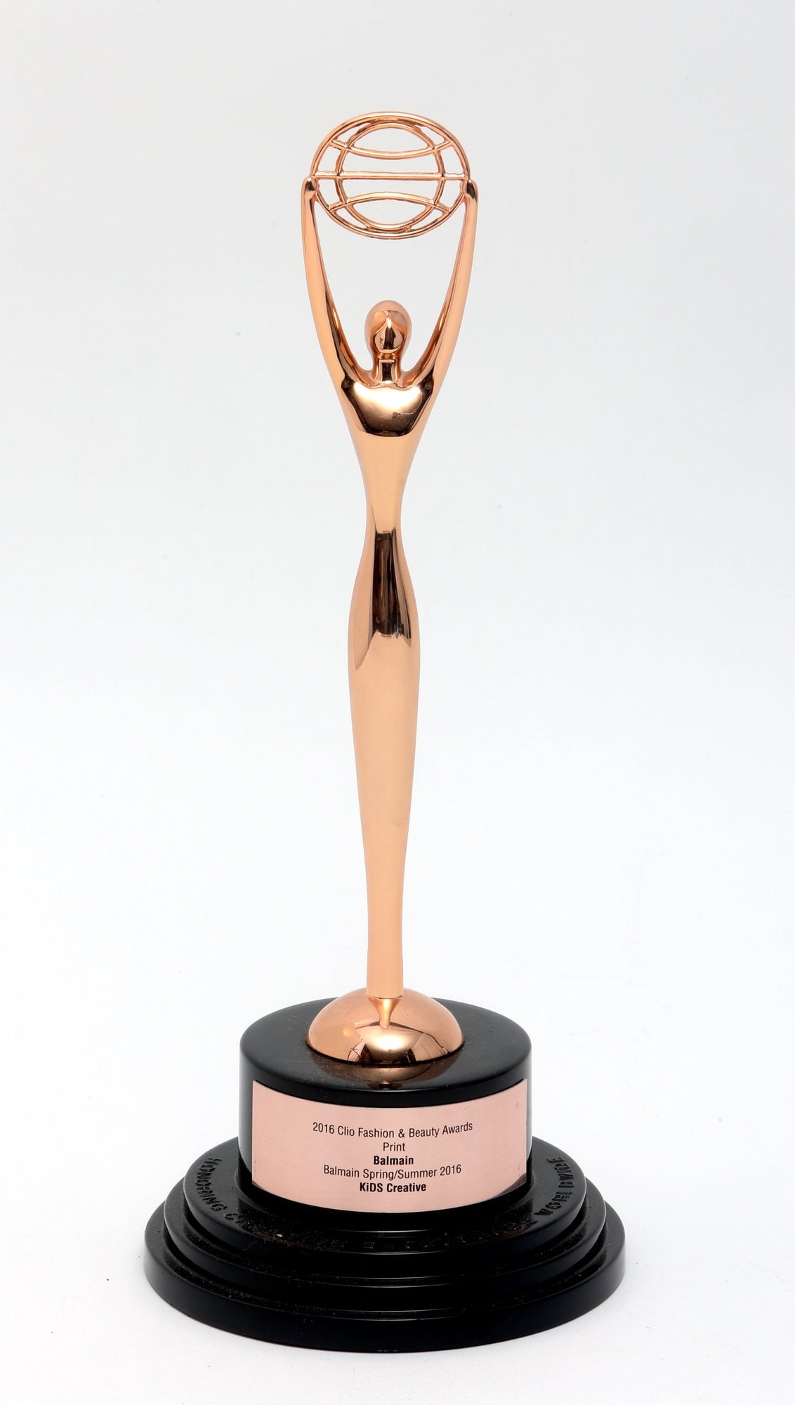 Clio Fashion Award For Balmain: Clio fashion award for Balmain- from the collection of Pascal Dangin NYC (print spring/summer)