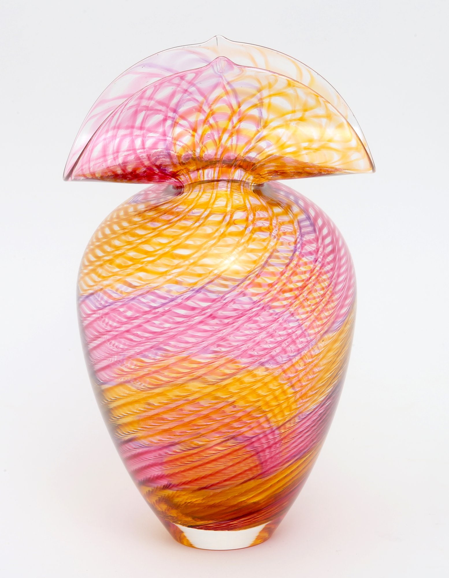 Buzz Blodgett Art Glass Vase Signed (1 of 6)