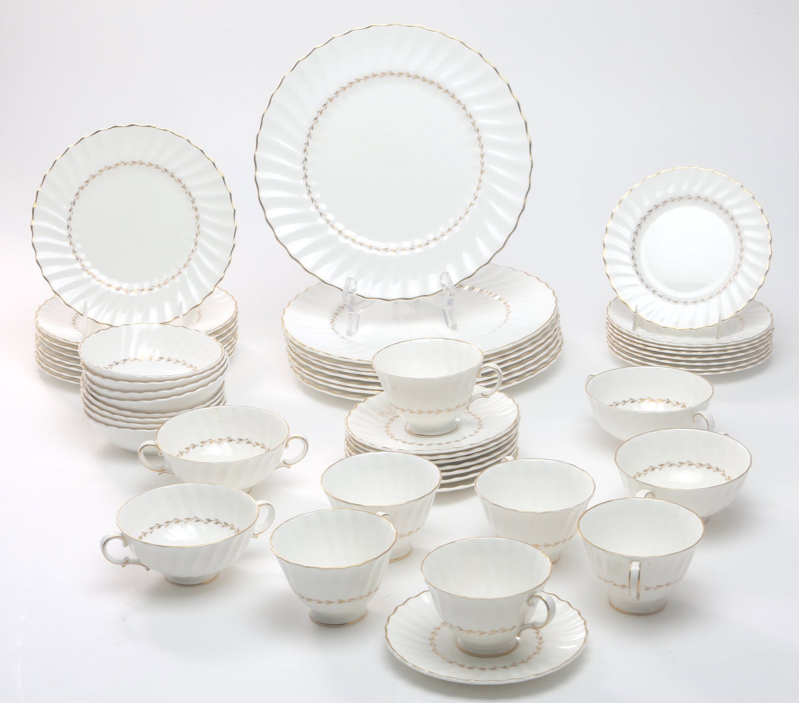 Royal Doulton Adrian China: service for 8- 50 pieces total in good condition- marked Royal Doulton on bottom