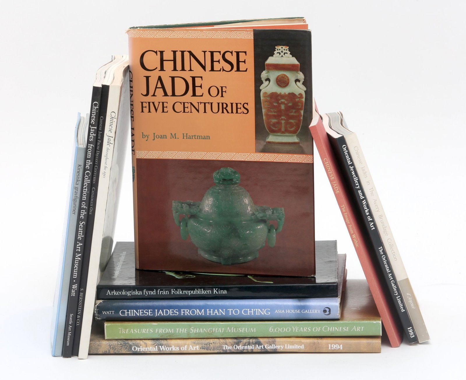 12 Book Collection Of Chinese Jade And Antiques. (1 of 2)