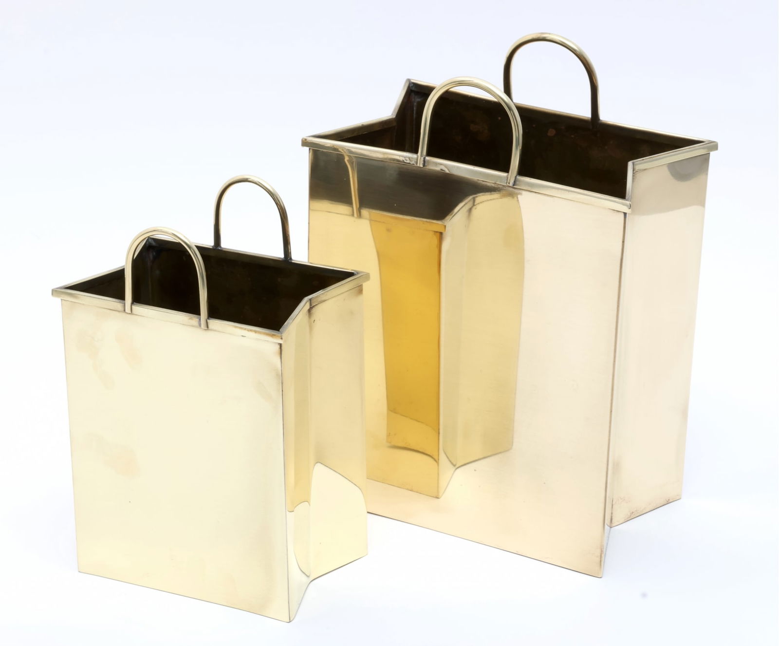 Gio Ponti Brass Baskets Made In Italy. (1 of 12)