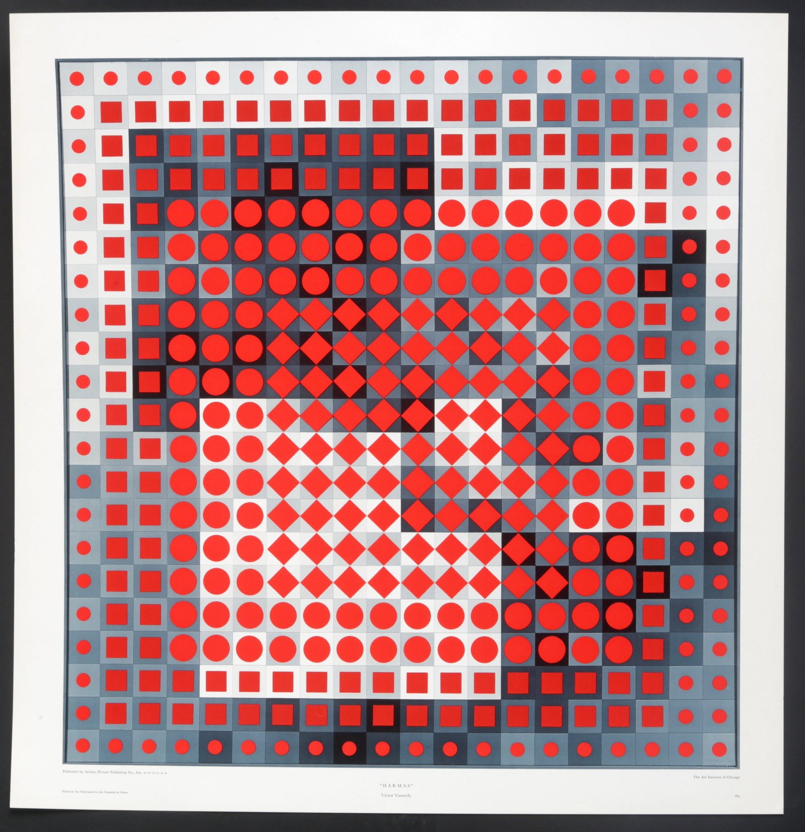 Victor De Vasarely Harmas The Art Institute Of Chicago OP Print (1 of 5)