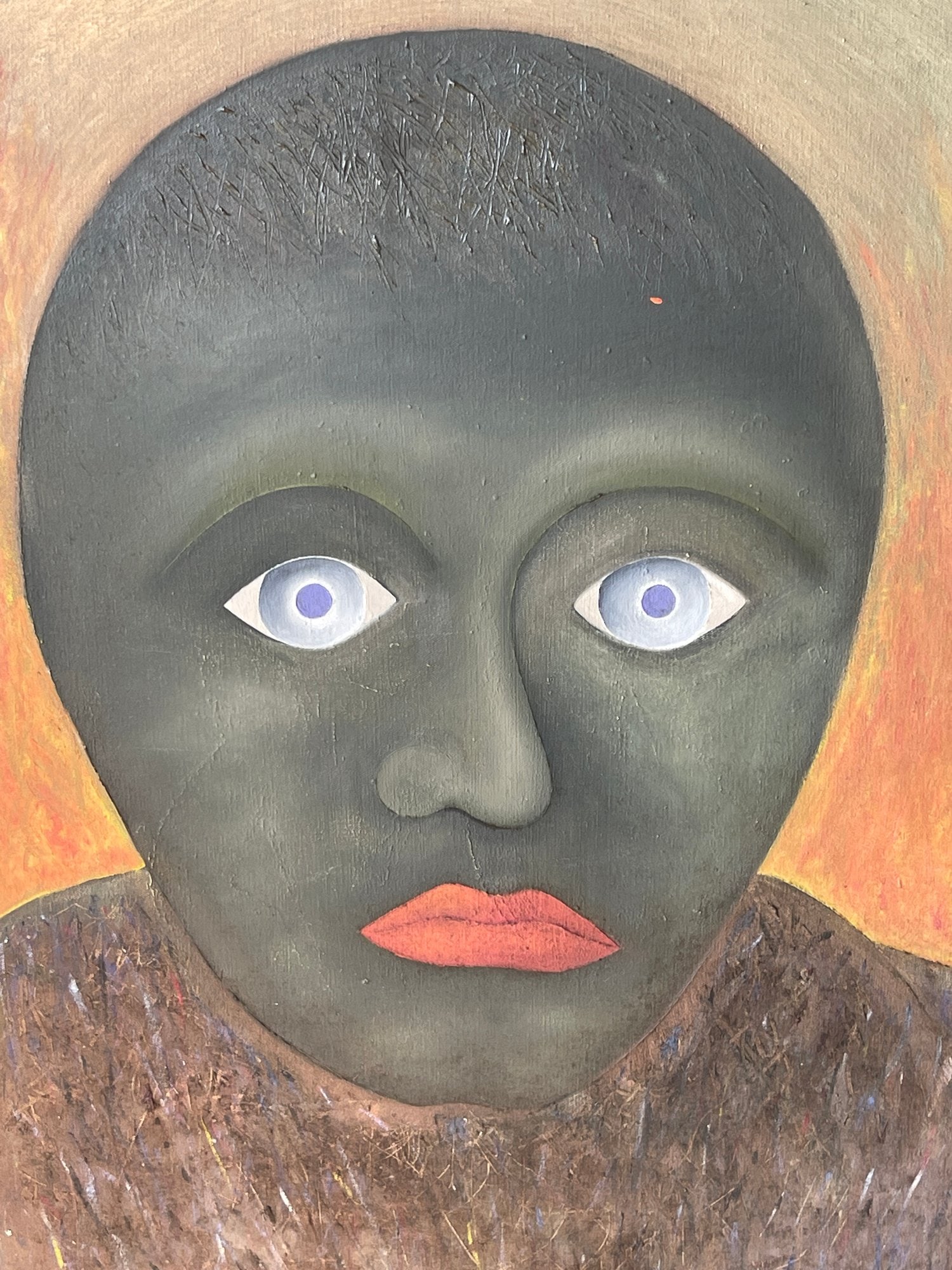 Portrait Canvas Painting Artist Signed (1 of 4)