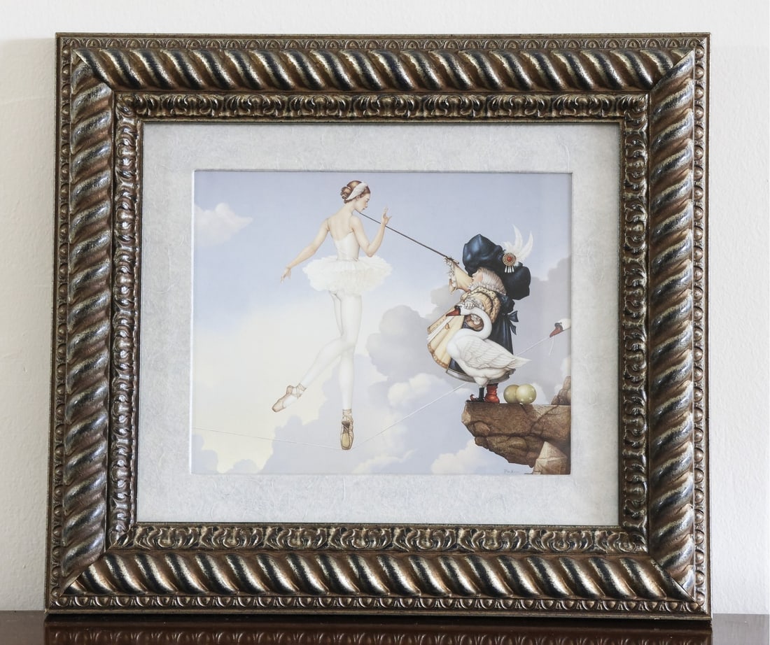 Michael Parks Ledas daughter signed lithograph: framed and pencil signed lower right measures 14 X 12.25 Low Estimate: 300.00 High Estimate: 1000.00