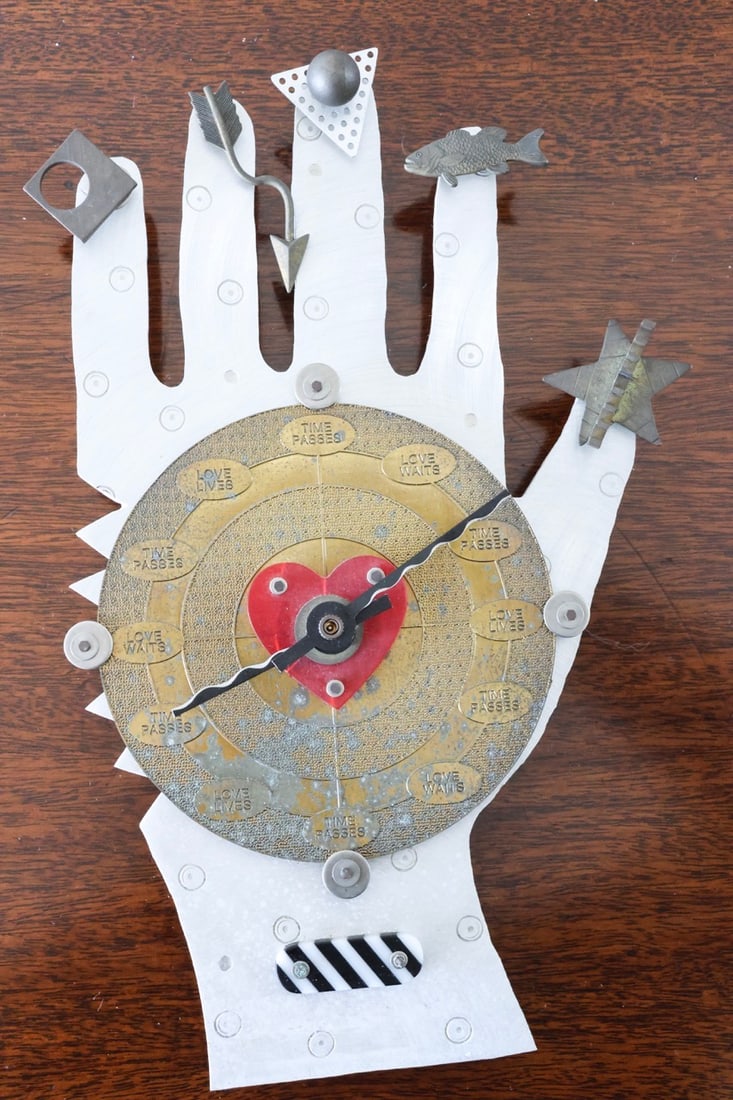 Thomas Mann Techno Hand Clock: 6 x 9.5 Low Estimate: 200.00 High Estimate: 400.00