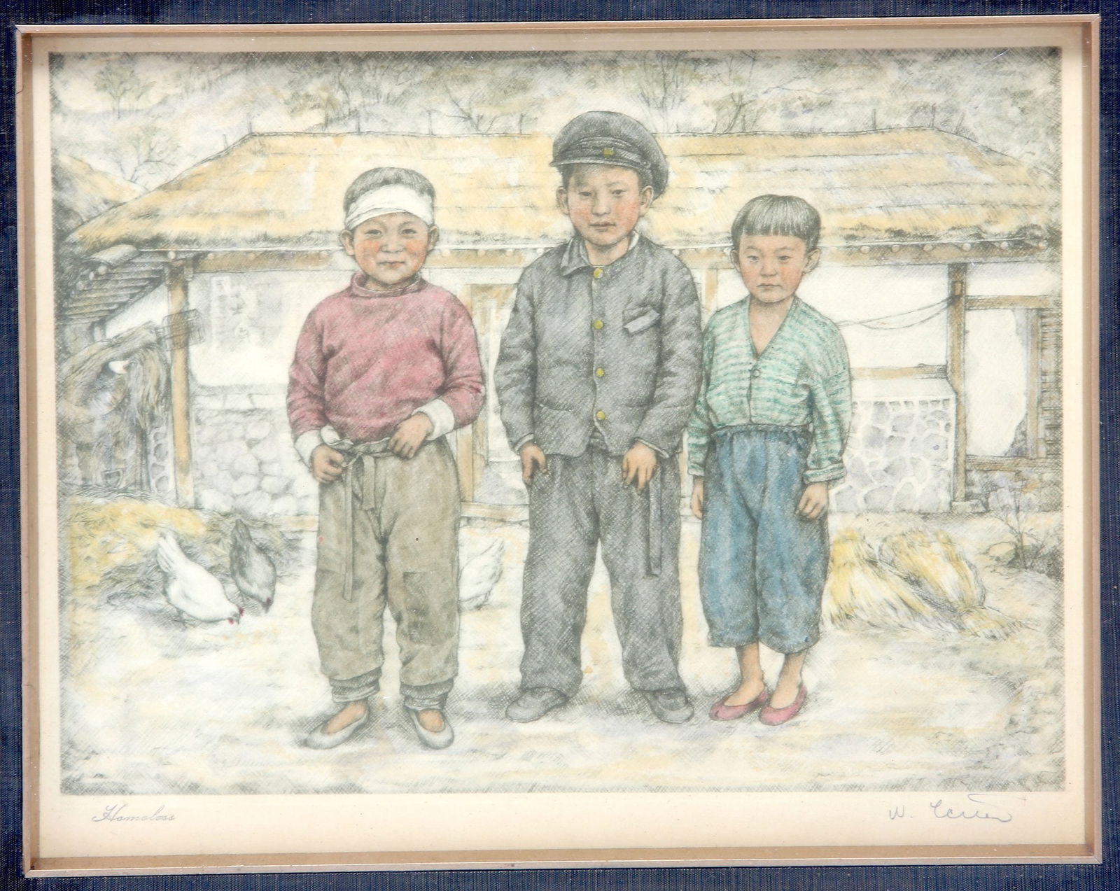 Willy Seiler (1903 - 1985) Etching Titled Homeless (1 of 5)