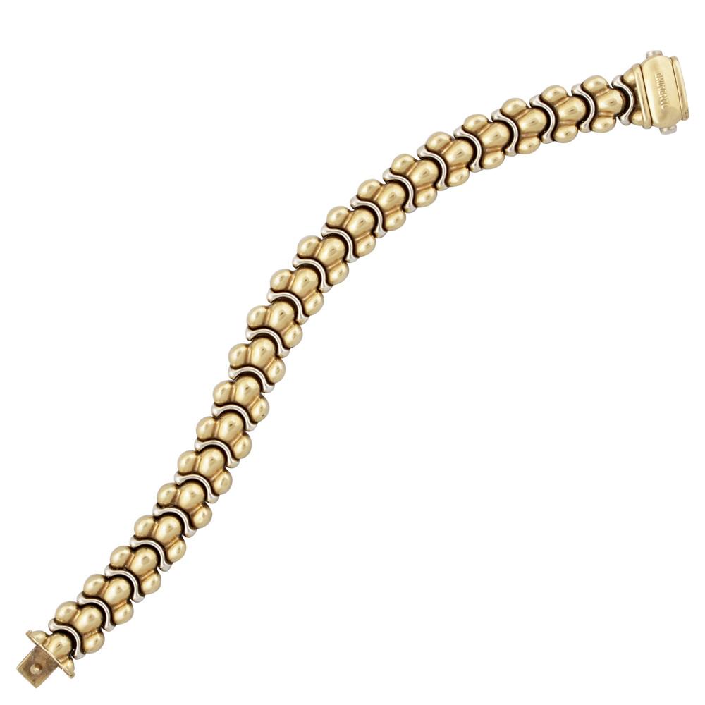 18Kt GOLD BRACELET: Total weight gr. 30,3 Length 20 cm Signed: Chimento