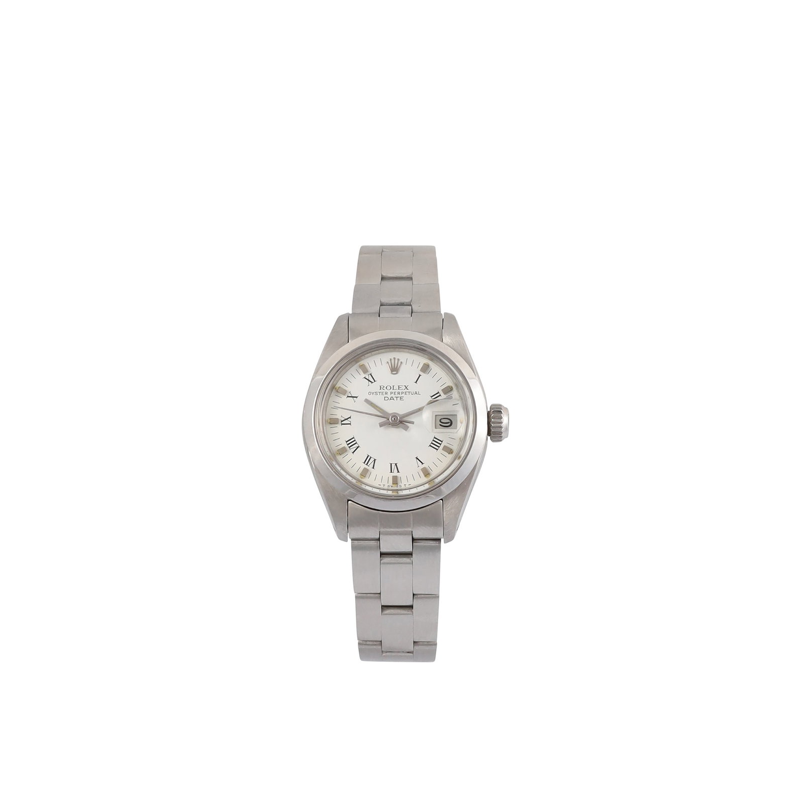 ROLEX: Ref: 6916Fine, self-winding, stainless steel wristwatch with date and original Oyster bracelet with deployant claspMade circa 1981. Accompanied by the original GuaranteeDIAM: 26 mm