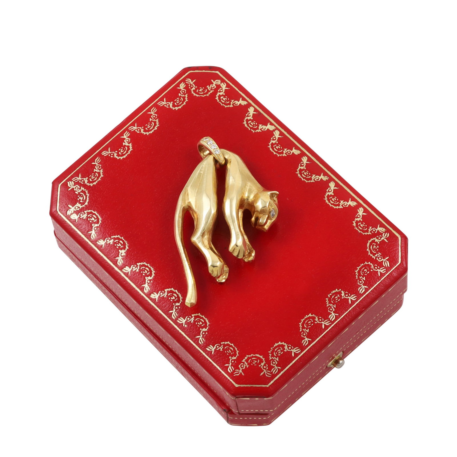 18KT GOLD AND DIAMONDS PENDANT, CARTIER 'Panthère' (1 of 1)