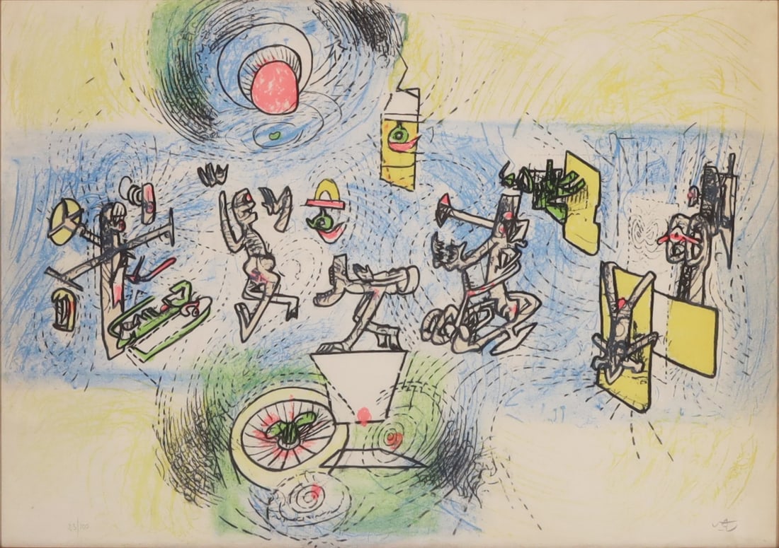 MATTA ROBERTO SEBASTIAN ROBERTO SEBASTIAN MATTA-'Senza titolo': LithographyExemplary no. 23 / 100 Signed lower right Number plate lower leftPrivate collection, Romecm 50 x 70
