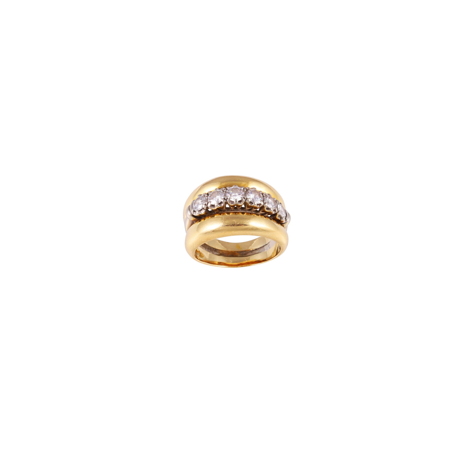 18KT GOLD AND DIAMONDS RING (1 of 1)