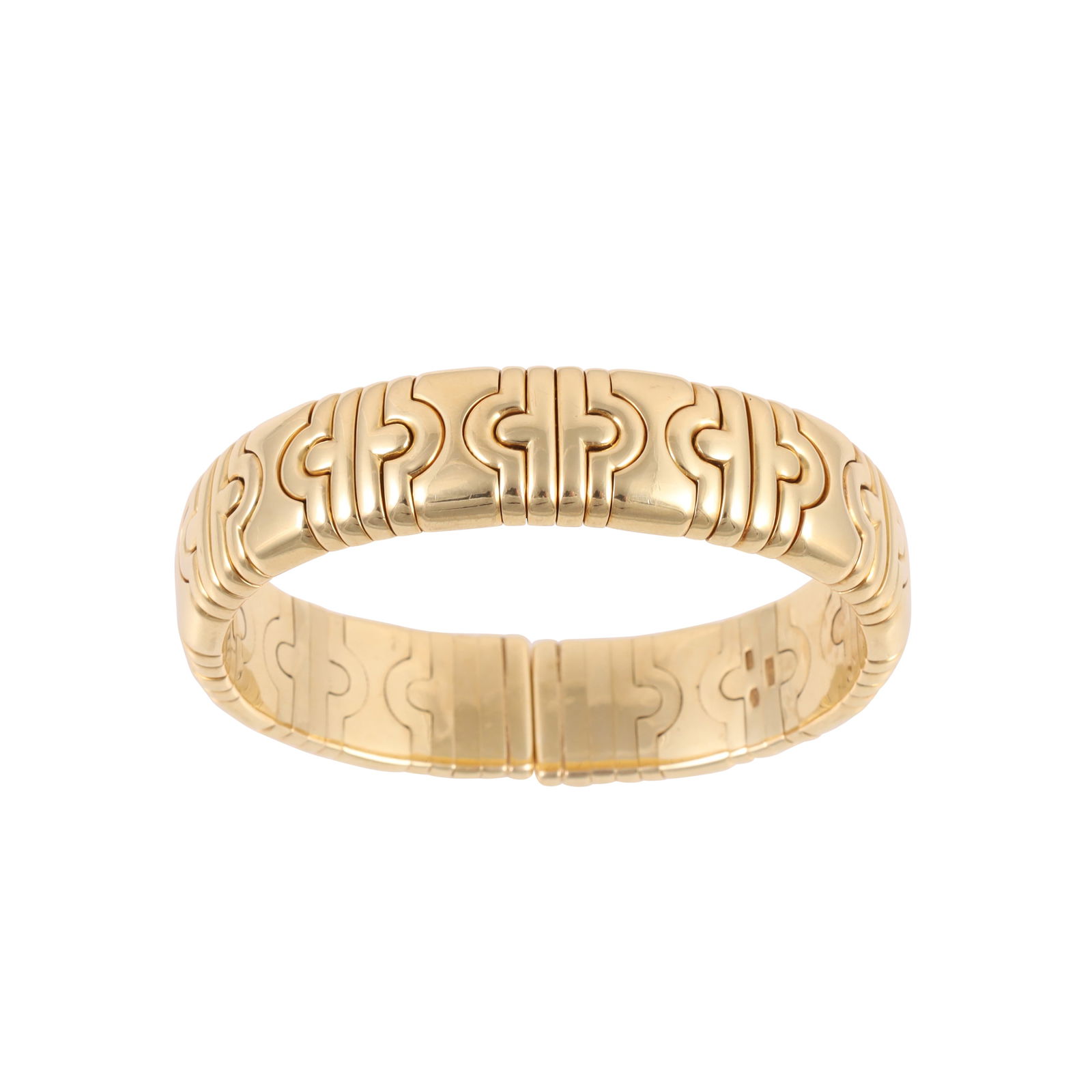 18KT GOLD BANGLE, BY BULGARI 'Parentesi' (1 of 1)
