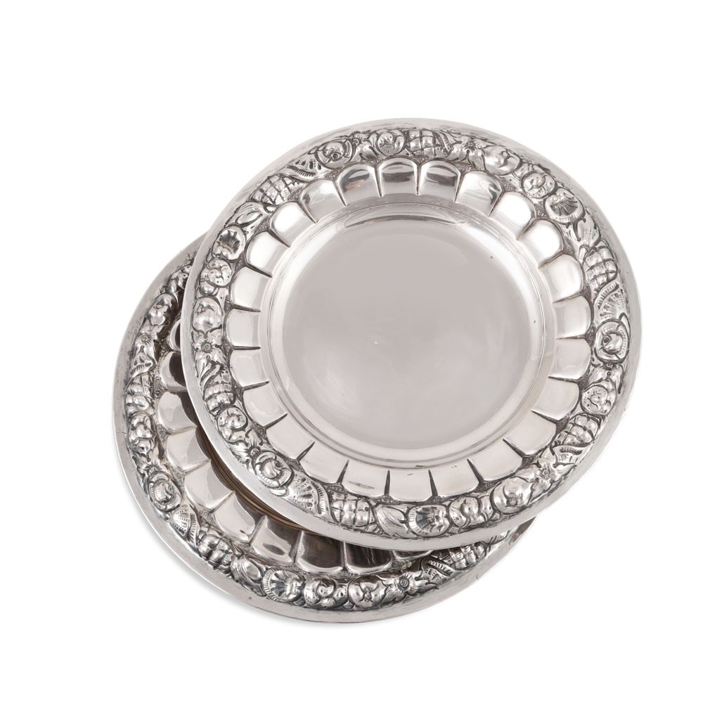 TWENTY-FOUR 800 SILVER PLATES (1 of 1)