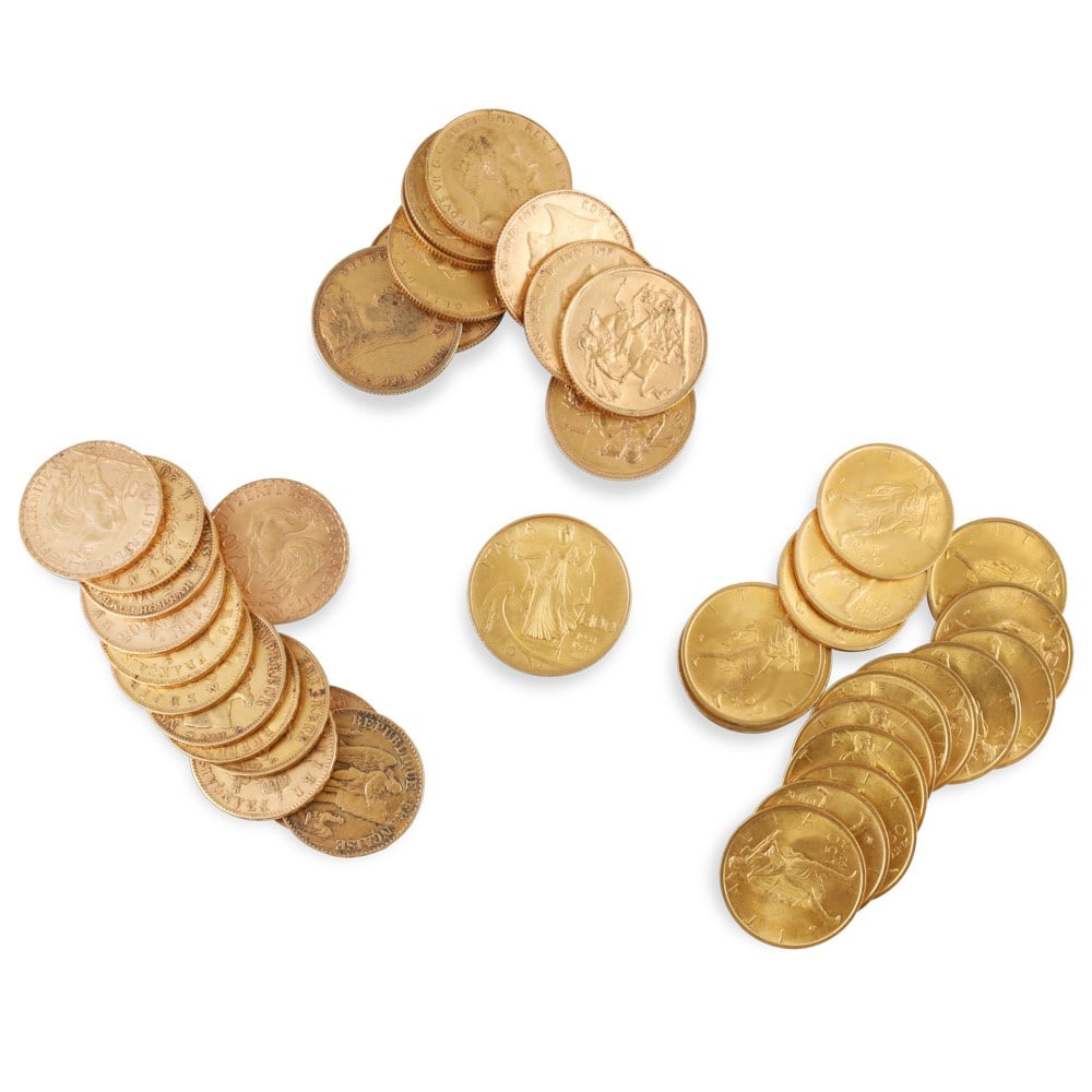 FORTY-ONE GOLD COINS (1 of 1)