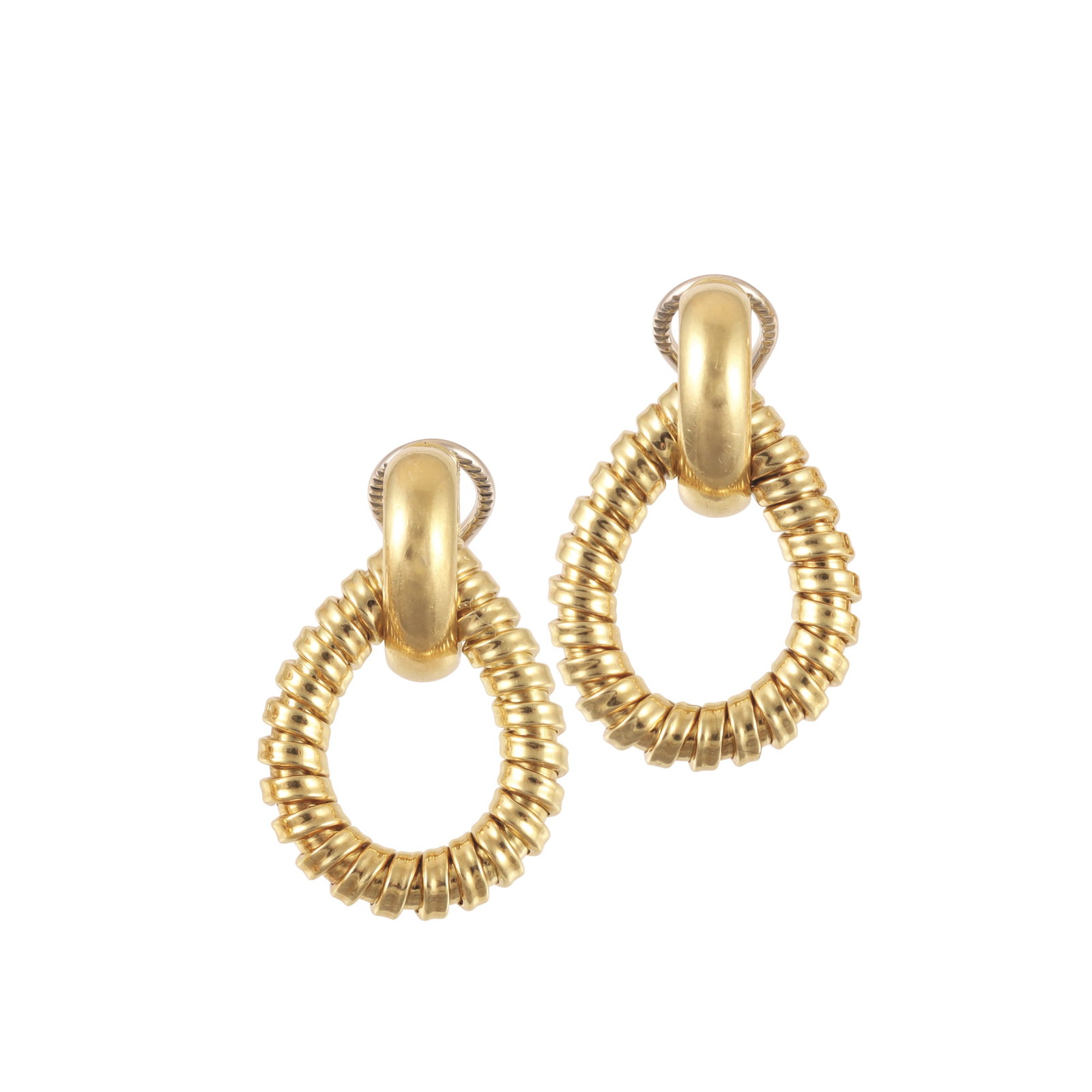18KT GOLD TUBOGAS EARRINGS (1 of 1)