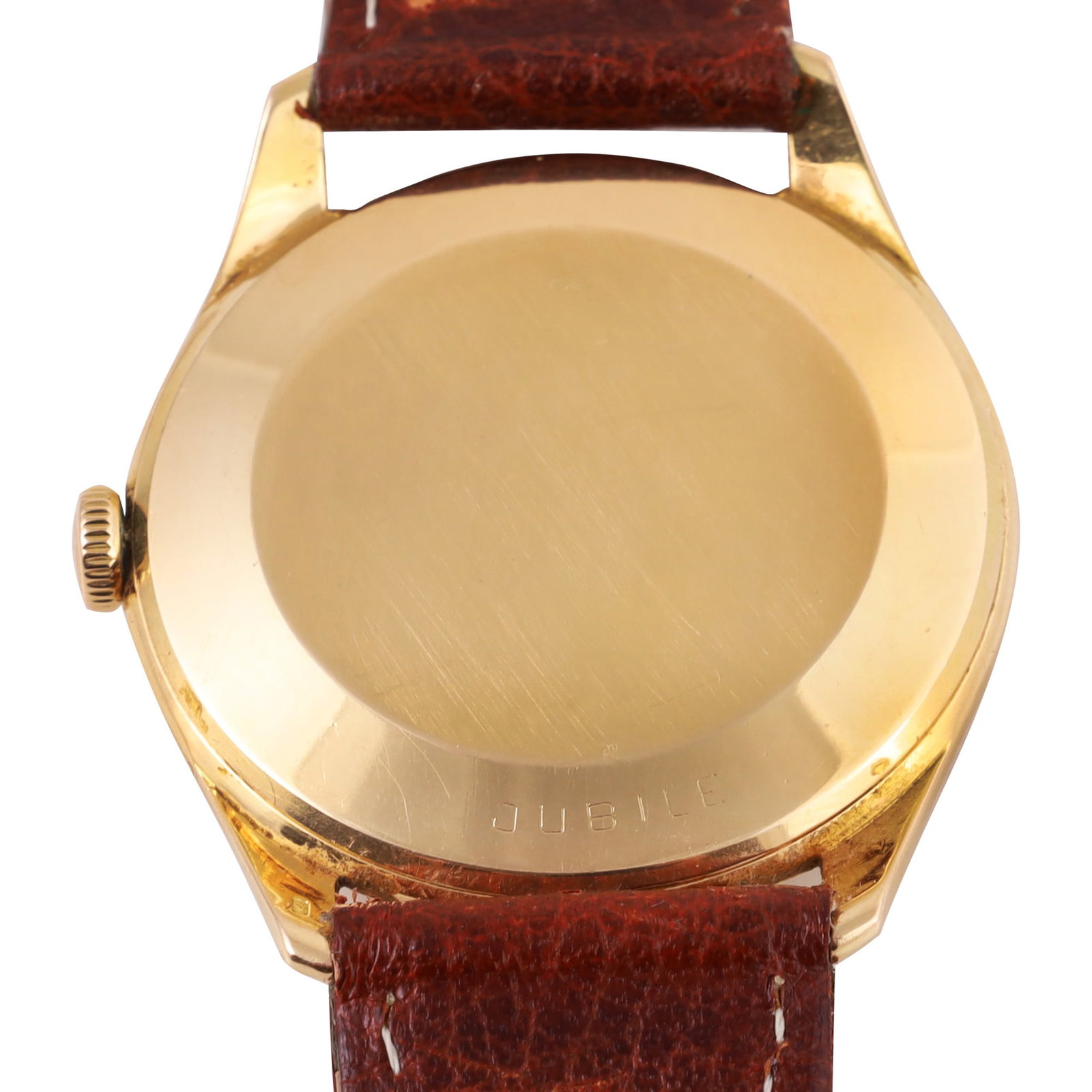 Vacheron Constantin: Vacheron Constantin Ref: 'Jubile' A very fine, attractive, 18k yellow gold wristwatch Made circa 1950, case and movement signed and numbered DIAM: 36 mm