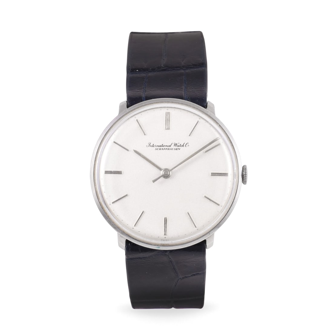 IWC: IWC Fine, stainless steel wristwatch Made circa 1960, movement and case signed DIAM: 34 mm