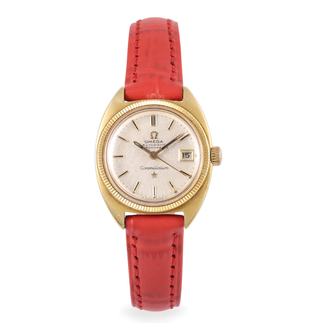 Omega: Omega Fine, self-winding, 18K yellow gold wristwatch with date Made circa 1960 DIAM: 24 mm