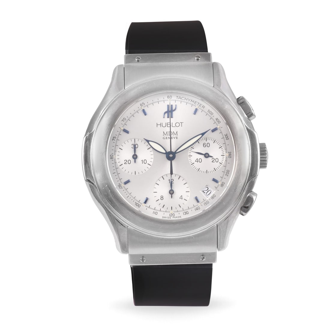 Hublot: Hublot Ref: 1810.1 Fine, self-winding, stainless steel chronograph wristwatch with date and original deployant clasp Made in 2000's DIAM: 40 mm