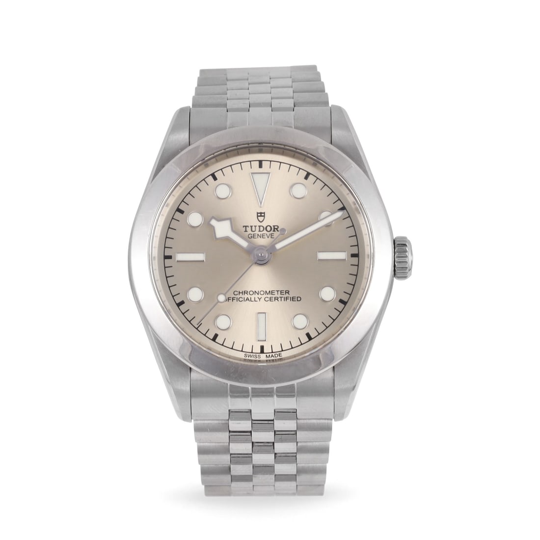 Tudor: Tudor Ref: 79660, 'Black Bay One' Fine, self-winding, stainless steel wristwatch with Jubilee bracelet and original deployant clasp Made circa 2023. Accompanied by the original box DIAM: 39 mm