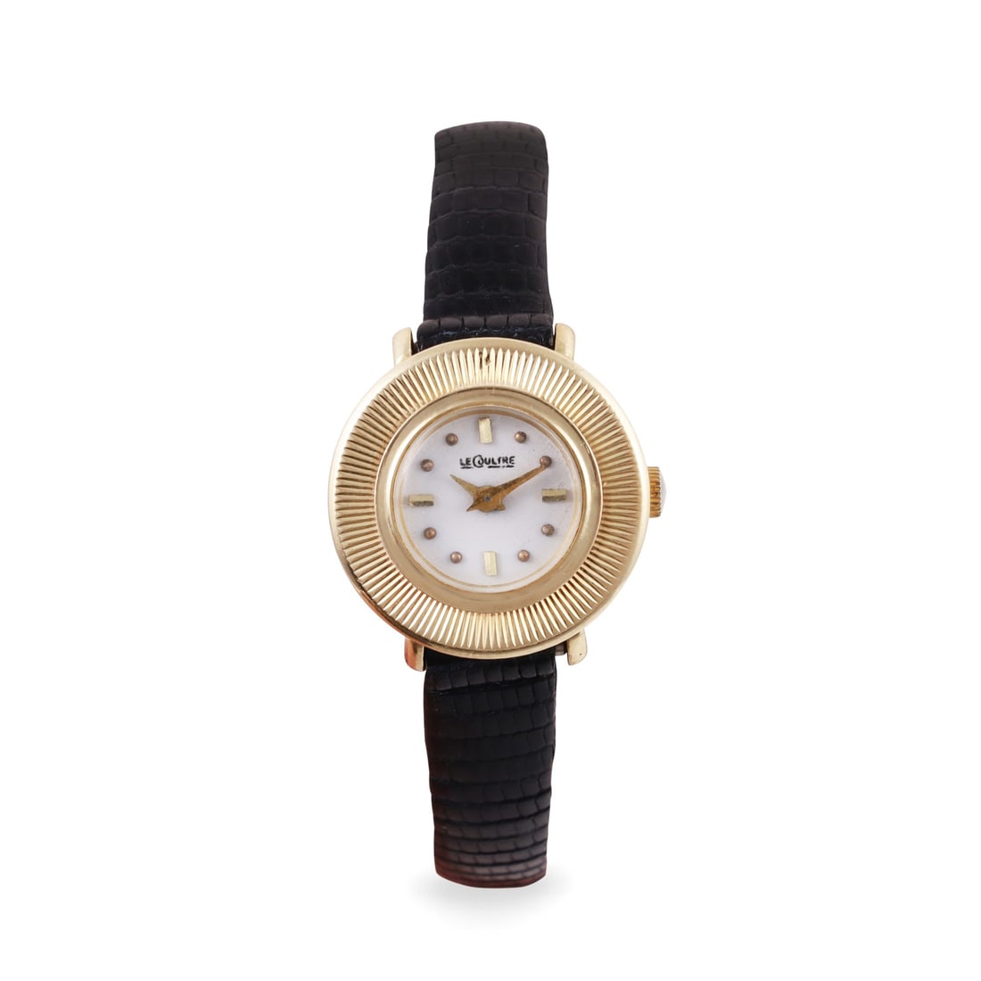 Le Coultre: Le Coultre Fine, 14K yellow gold wristwatch Made circa 1950 DIAM: 22 mm