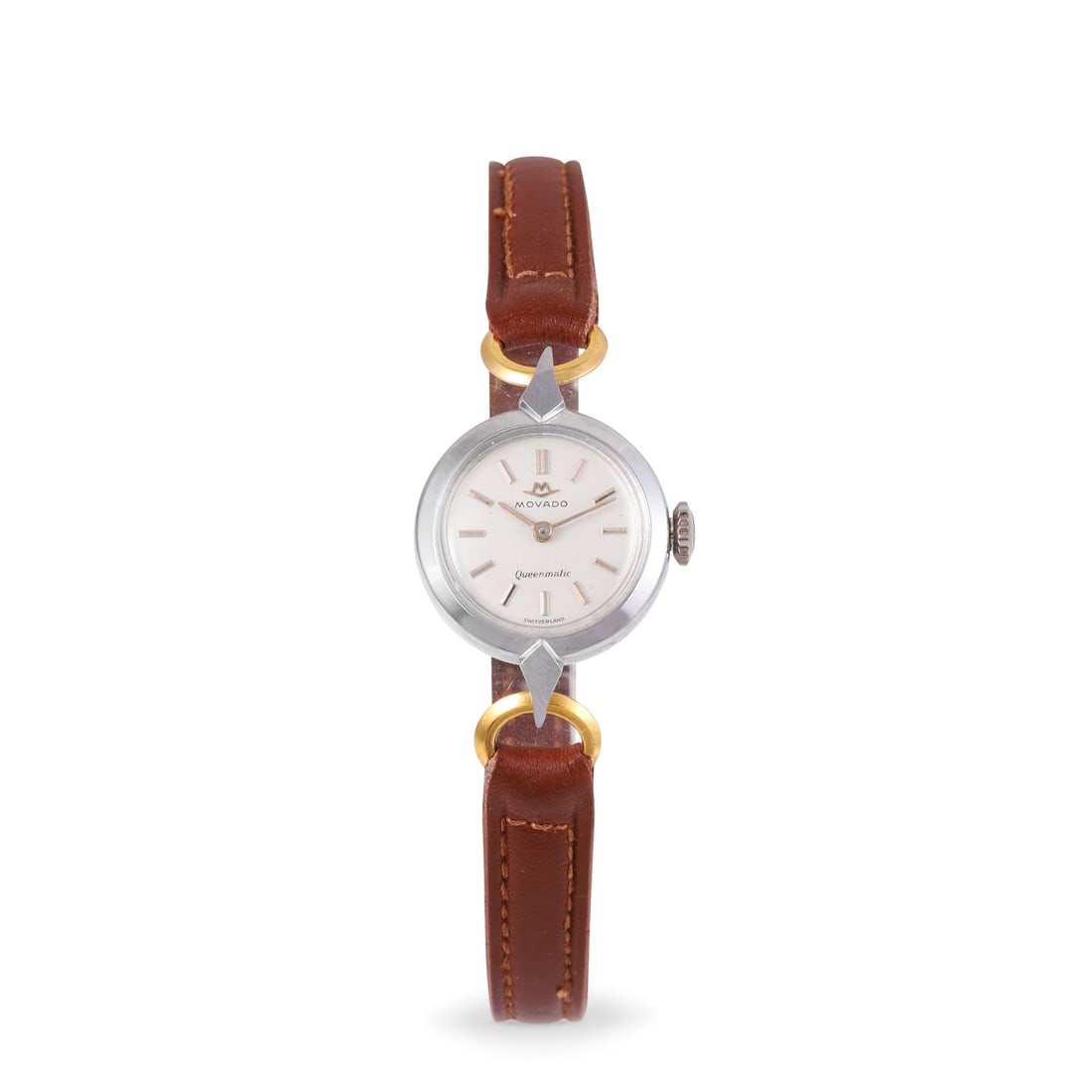Movado: Movado Ref: Queen-Matic Fine, self-winding, stainless steel wristwatch Made circa 1960 DIAM: 19 mm Note: New Old Stock