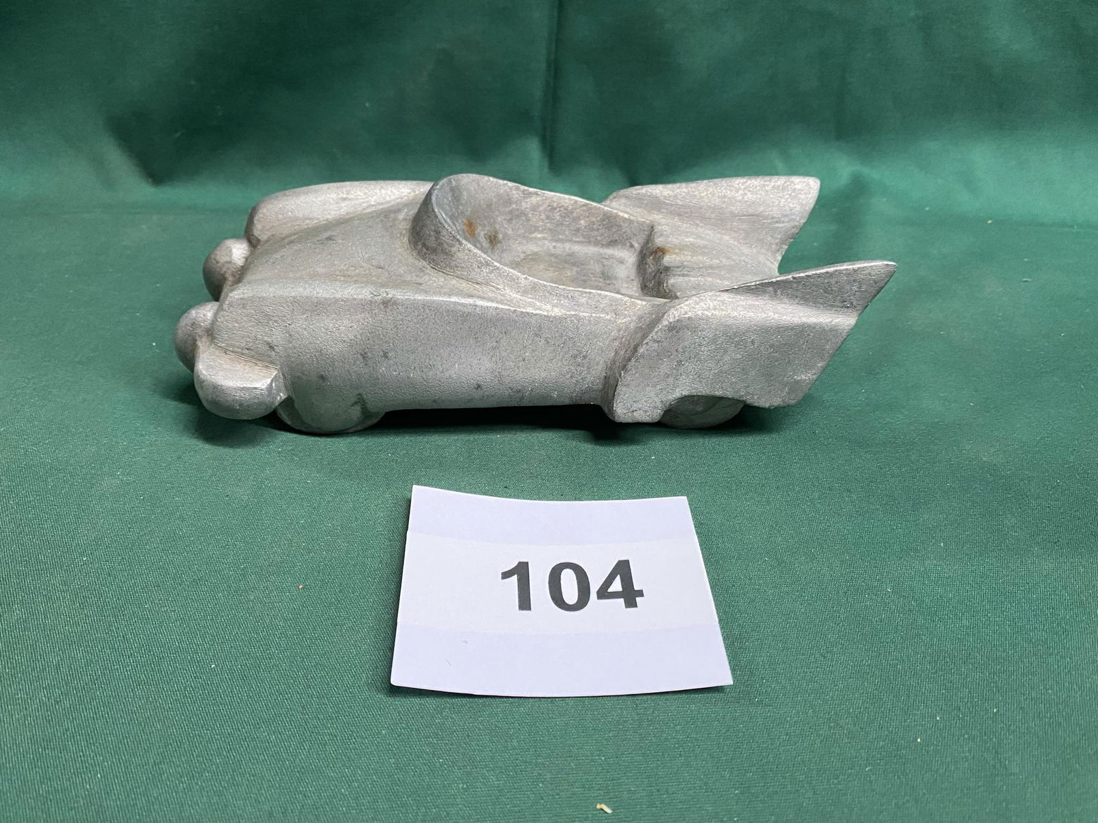 1959 Folk Art Schmidt Aluminum Casting Ashtray (1 of 4)