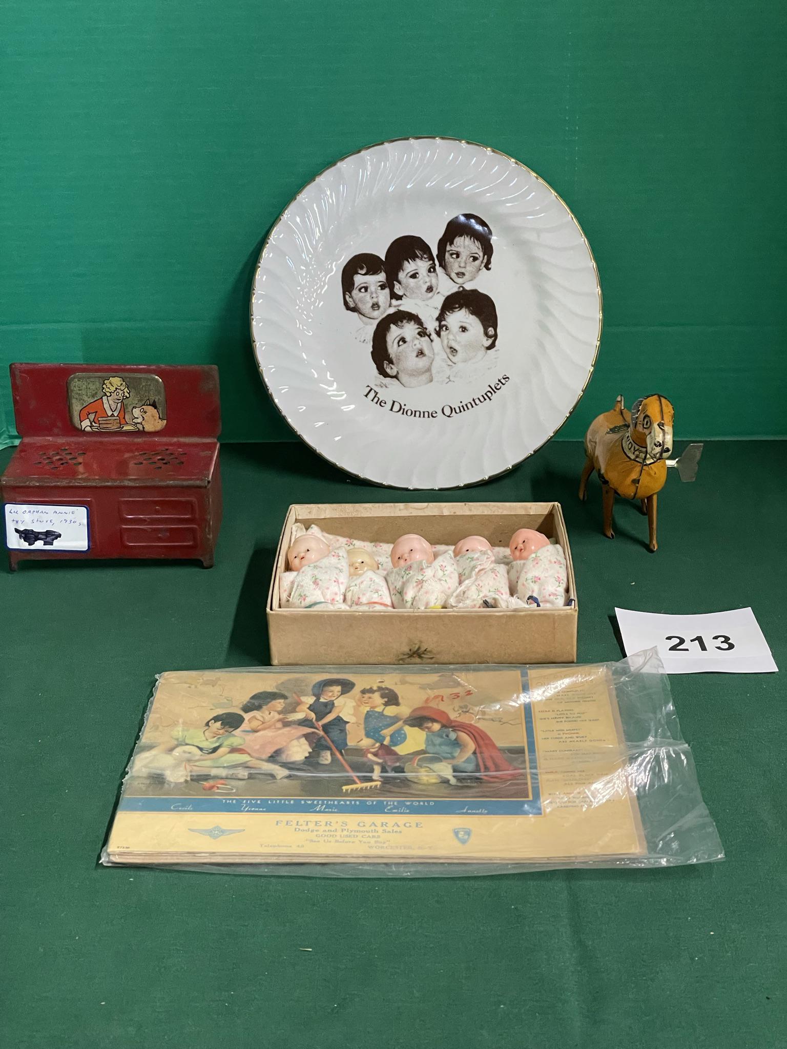Little Orphan Annie and Dionne Quintuplet items (1 of 9)