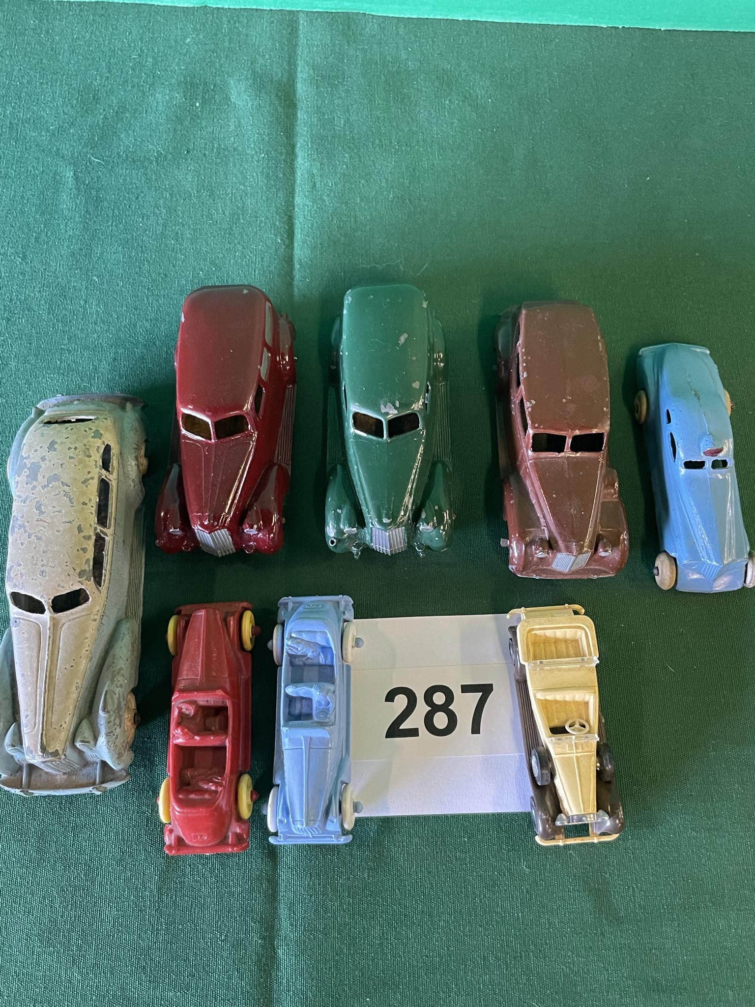 Selection of 8 Packards: 1939 Tenkeo mail trucks, 1940 Hubbly Sedan, 1938 Packard Sedan, 1930's Barkley coop, 1930's style plastic card, 1930 Lindbergh Packard. Shipping is available.
