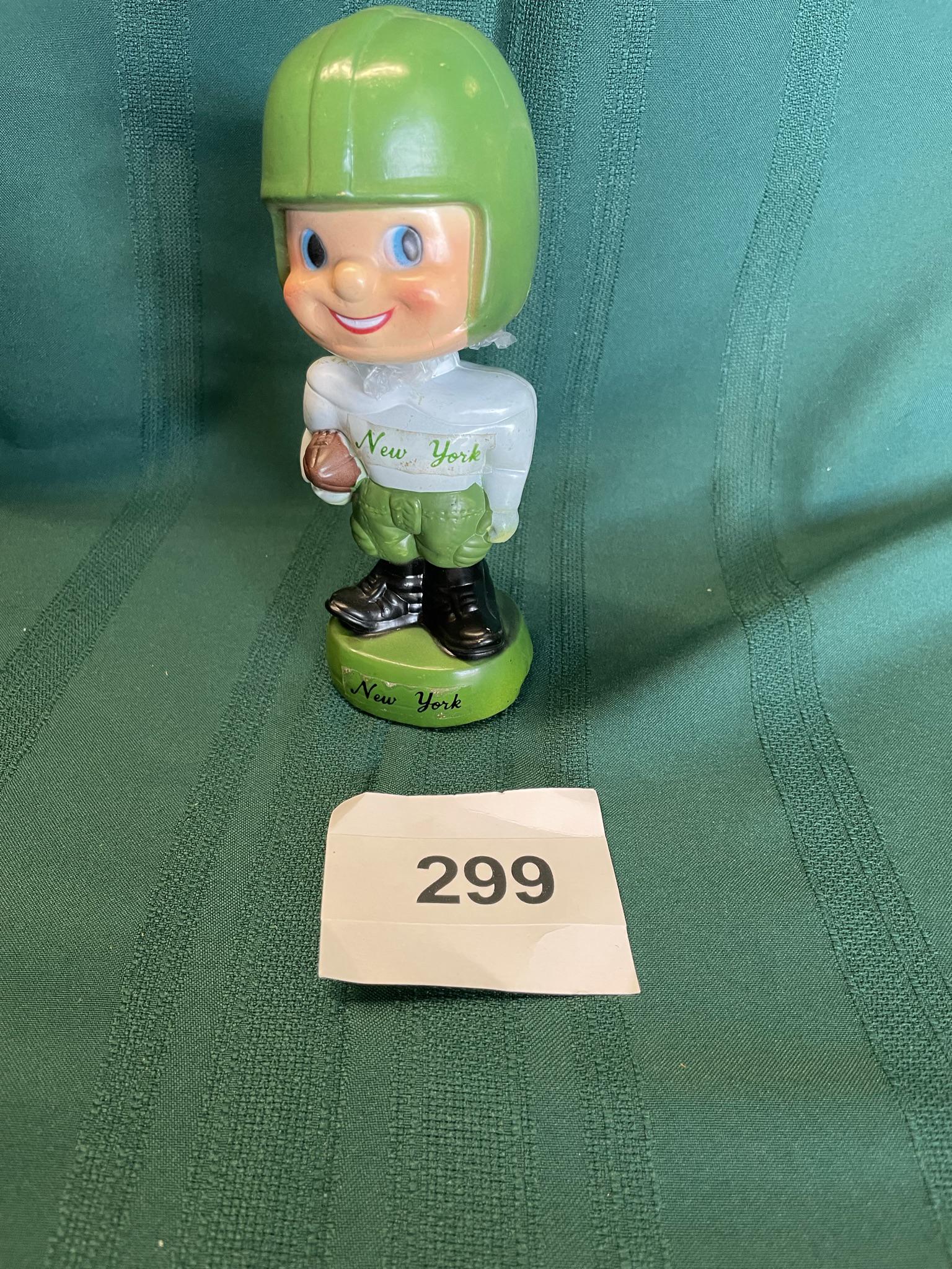 Prototype New York Jets bobble head 1950's (1 of 3)