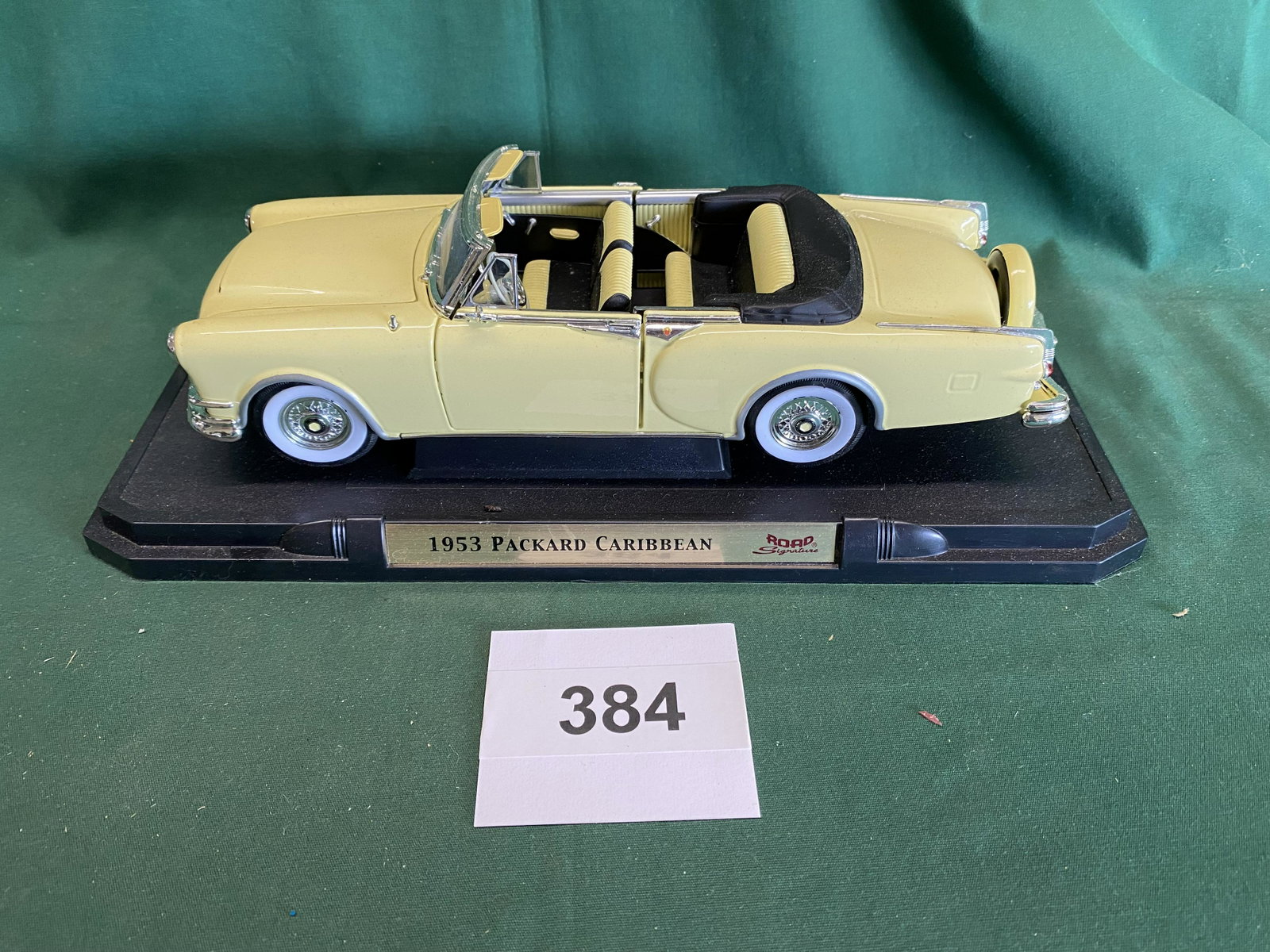 1953 Packard Caribbean convertable: Yellow. Shipping is available.