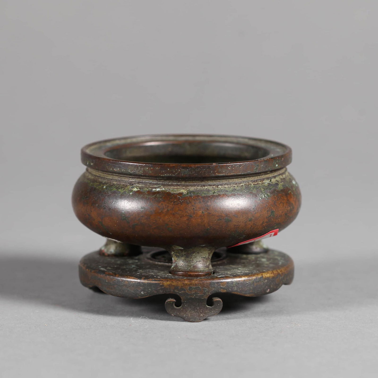 Bronze Conical Censer with Original Stand (1 of 5)