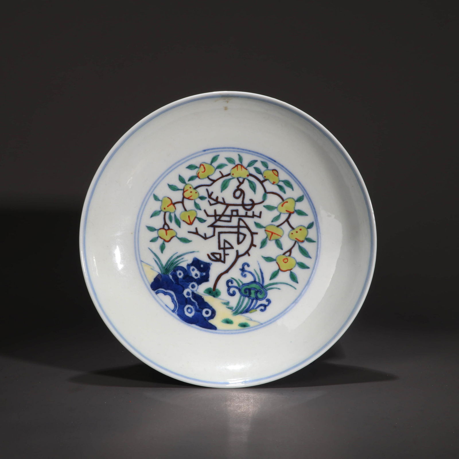 Doucai Glaze Fortune&longevity Plate (1 of 7)