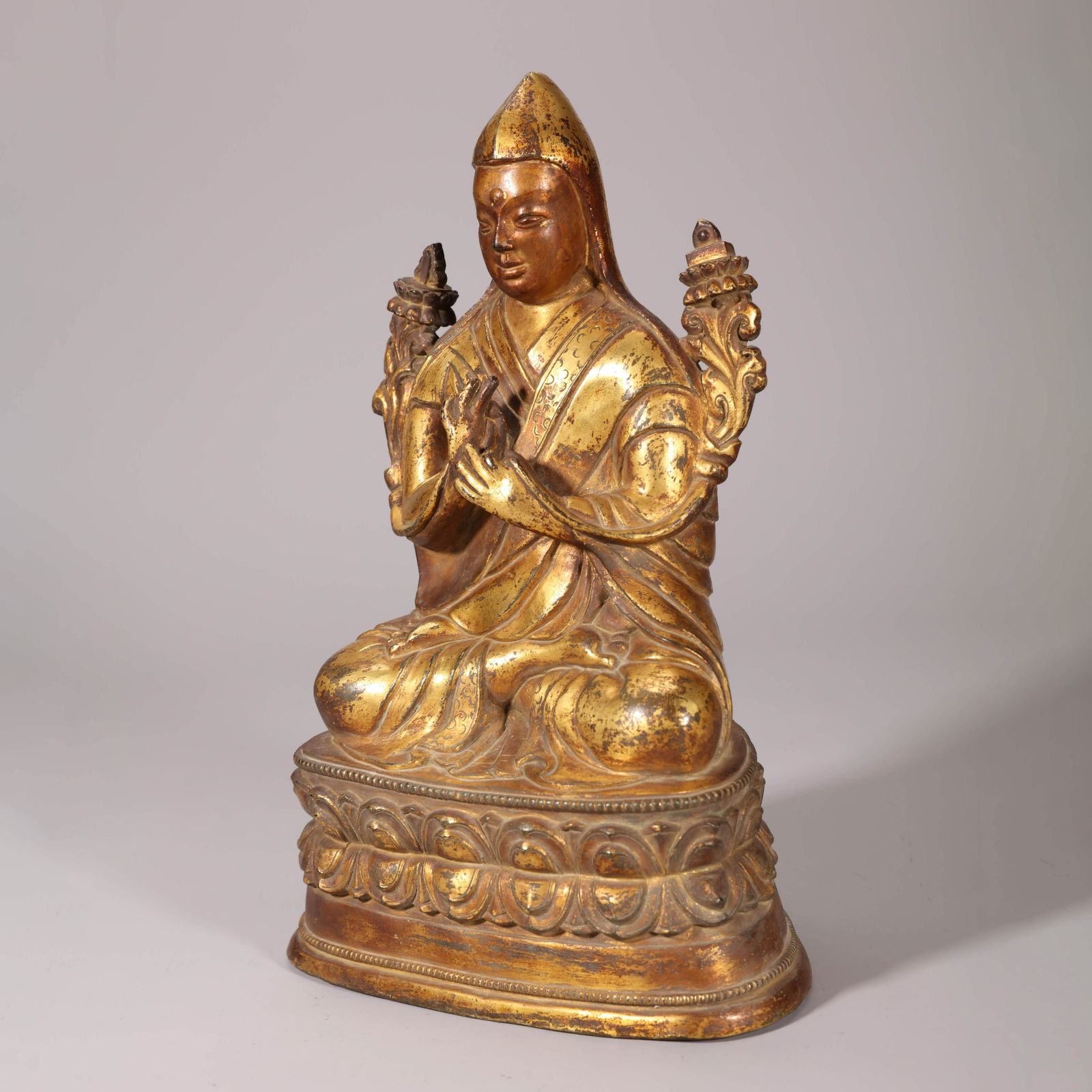 Gilt-bronze Figure of Guru (1 of 6)