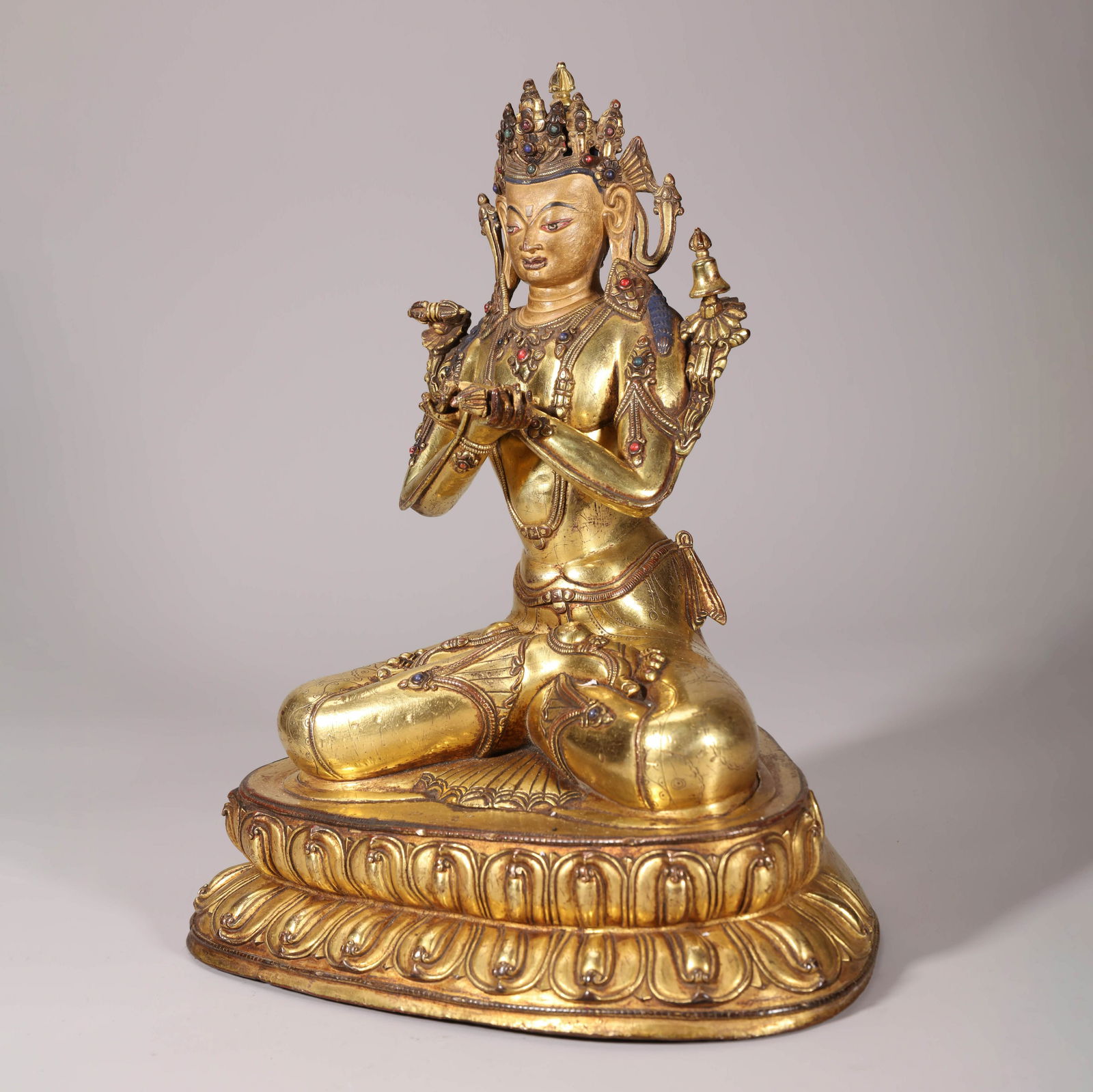 Gilt-bronze Figure of Vajradhara Bodhisattva (1 of 8)