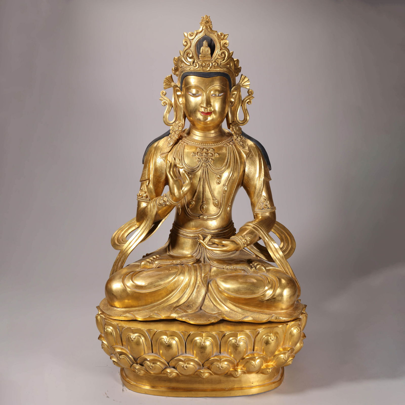 Gilt-bronze Figure of Buddha (1 of 10)