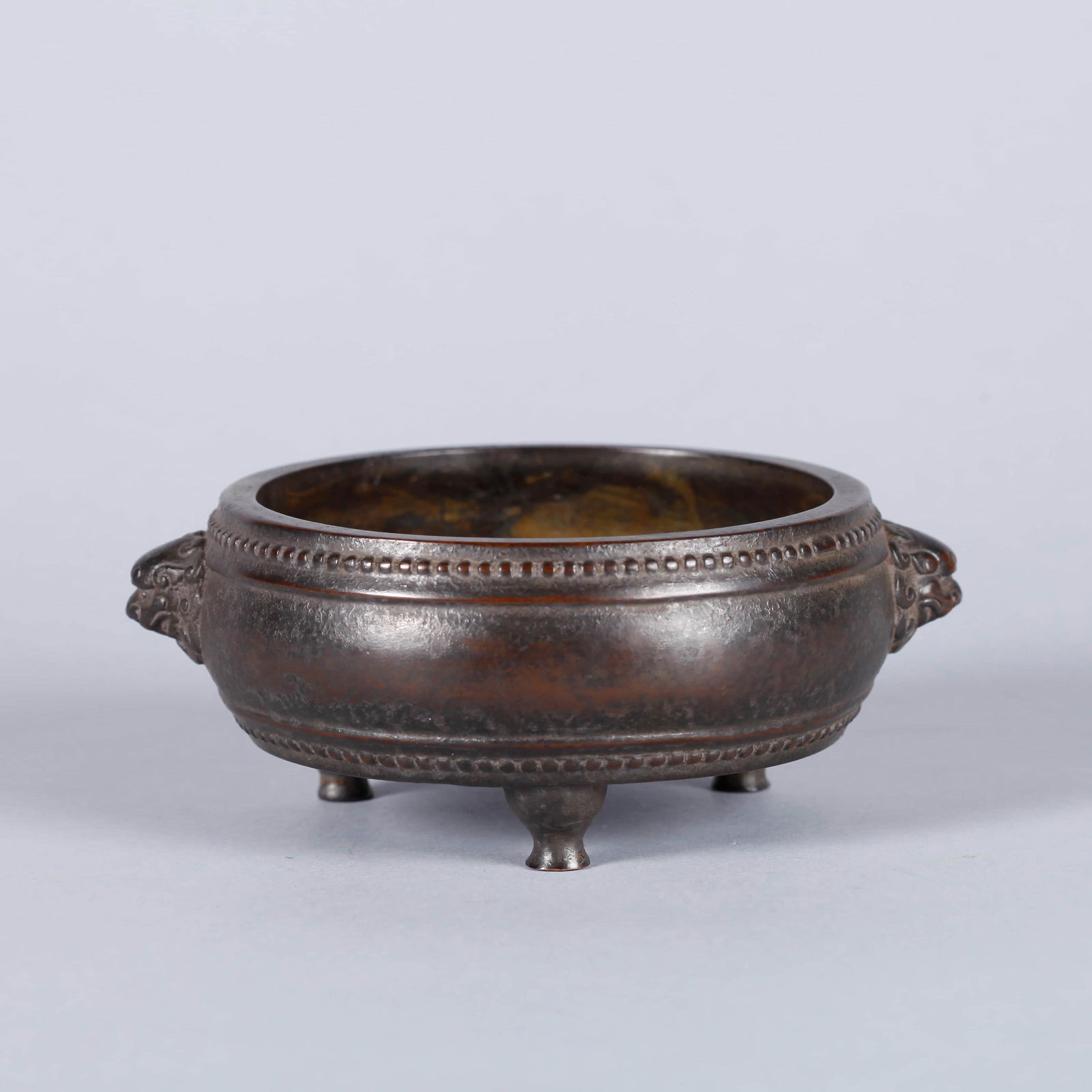 Bronze Double Lion-eared Censer (1 of 6)