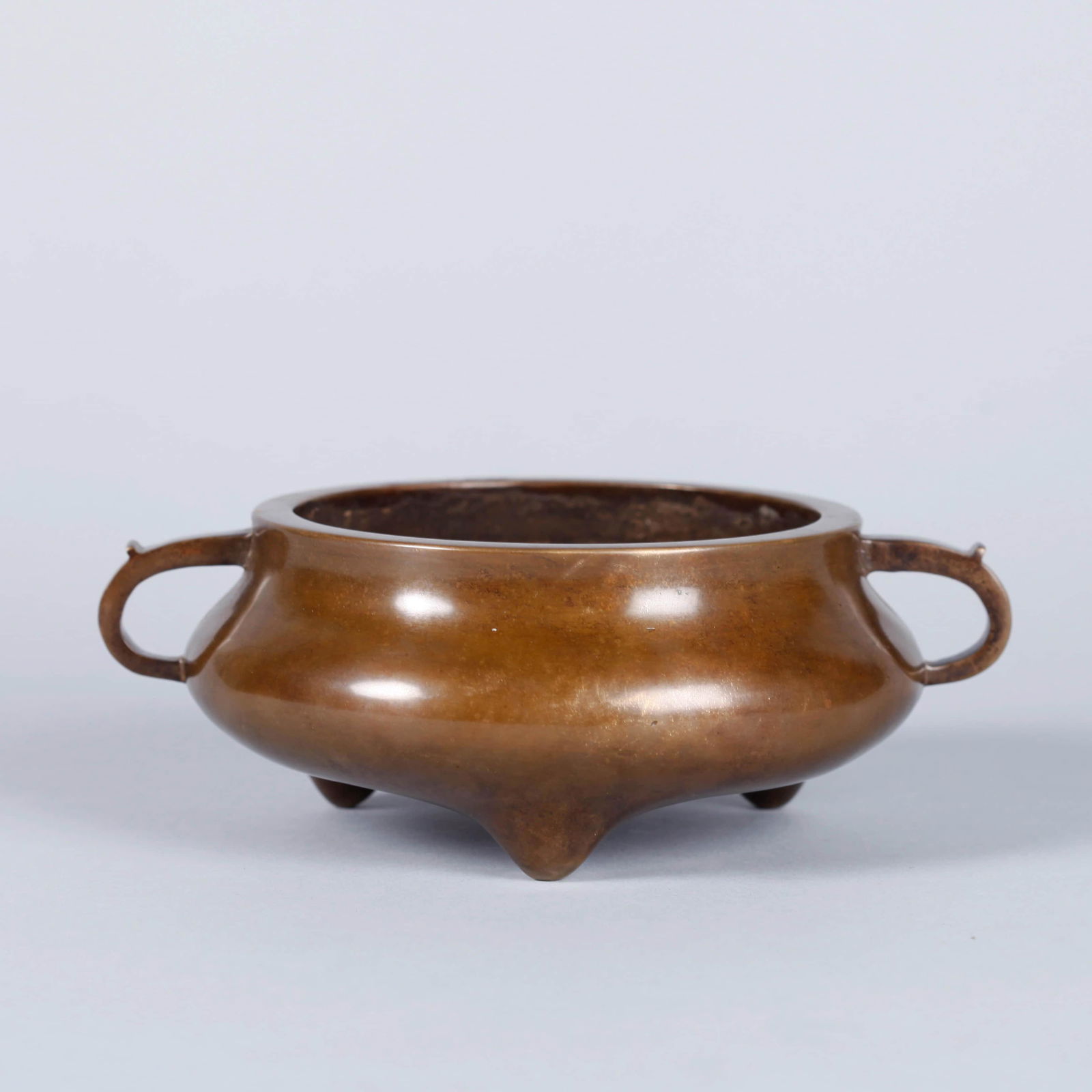 Bronze Tripod Double-eared Censer (1 of 7)