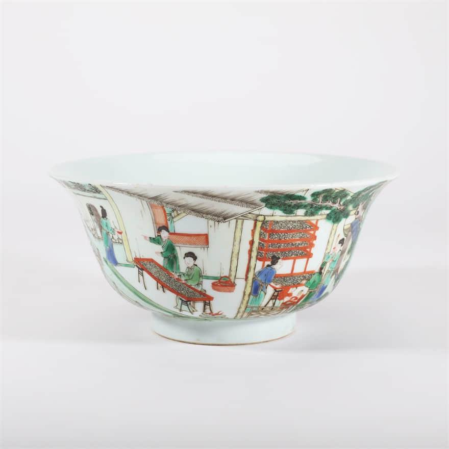 Wucai Glaze Figure Bowl (1 of 6)